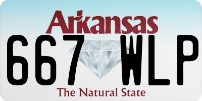 AR license plate 667WLP