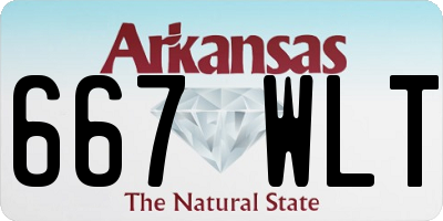 AR license plate 667WLT