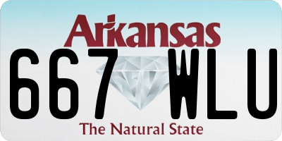 AR license plate 667WLU