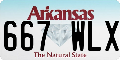 AR license plate 667WLX