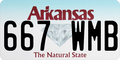 AR license plate 667WMB