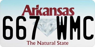 AR license plate 667WMC