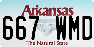 AR license plate 667WMD