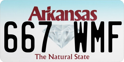 AR license plate 667WMF