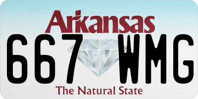 AR license plate 667WMG