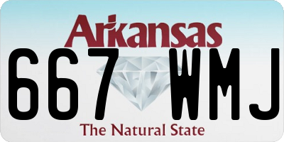 AR license plate 667WMJ
