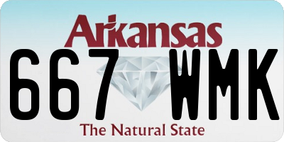AR license plate 667WMK