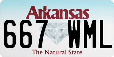 AR license plate 667WML