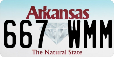AR license plate 667WMM