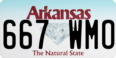 AR license plate 667WMO