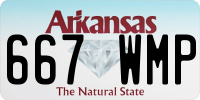 AR license plate 667WMP