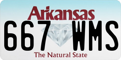 AR license plate 667WMS