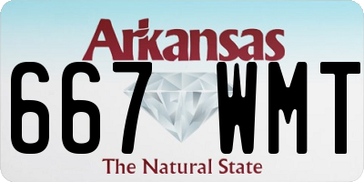 AR license plate 667WMT