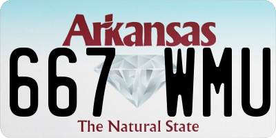 AR license plate 667WMU