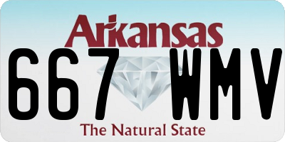 AR license plate 667WMV