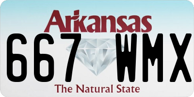 AR license plate 667WMX