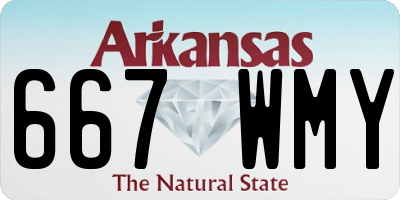 AR license plate 667WMY