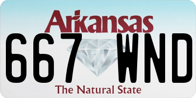 AR license plate 667WND