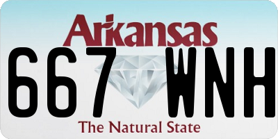 AR license plate 667WNH