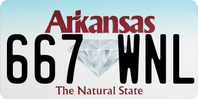 AR license plate 667WNL