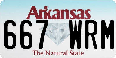 AR license plate 667WRM