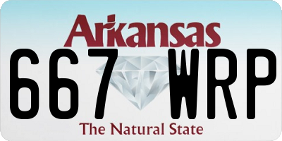 AR license plate 667WRP