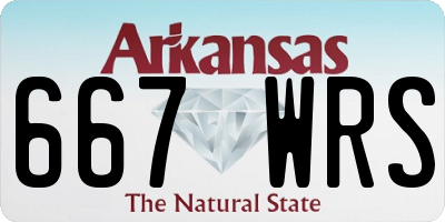 AR license plate 667WRS