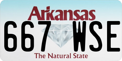 AR license plate 667WSE