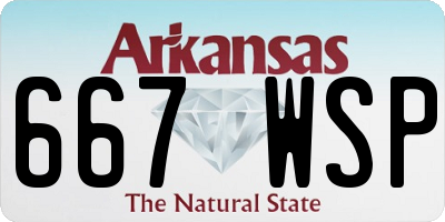 AR license plate 667WSP