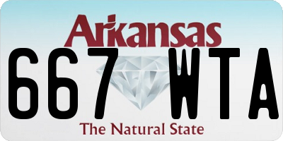 AR license plate 667WTA