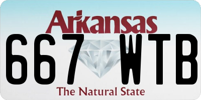 AR license plate 667WTB