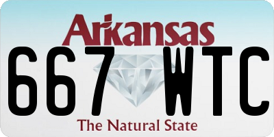 AR license plate 667WTC