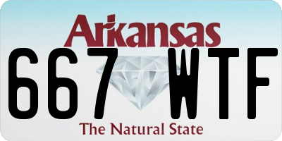 AR license plate 667WTF