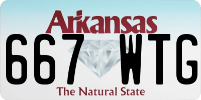 AR license plate 667WTG