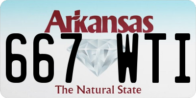 AR license plate 667WTI
