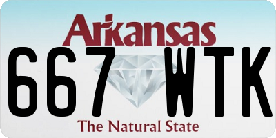 AR license plate 667WTK