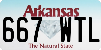 AR license plate 667WTL