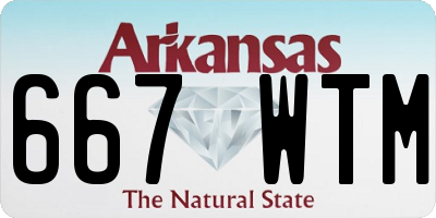 AR license plate 667WTM