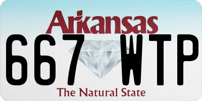 AR license plate 667WTP