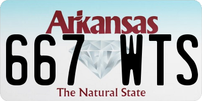 AR license plate 667WTS