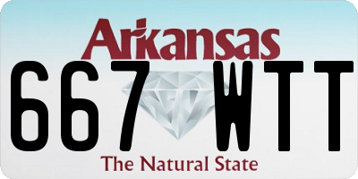 AR license plate 667WTT