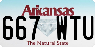 AR license plate 667WTU