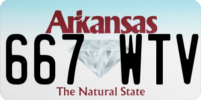 AR license plate 667WTV