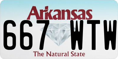 AR license plate 667WTW