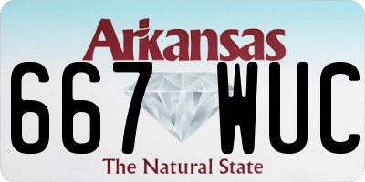 AR license plate 667WUC