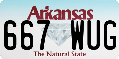 AR license plate 667WUG