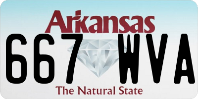AR license plate 667WVA