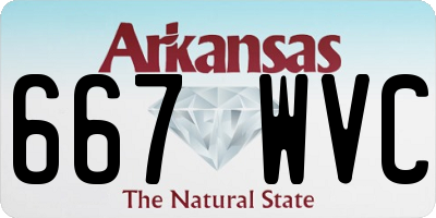 AR license plate 667WVC