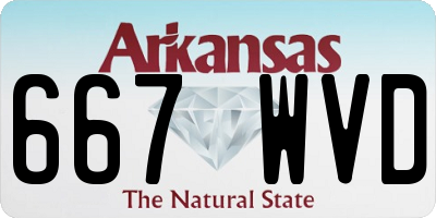 AR license plate 667WVD