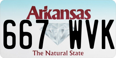AR license plate 667WVK